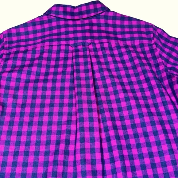 VINEYARD VINES with Cashmere Pink Blue Gingham Plaid Button-Up Shirt Women's S - Picture 13 of 16